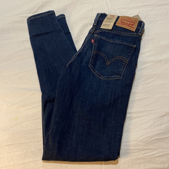 Levi’s Mile high super skinny blue jeans, 26, NWT - Picture 3 of 9